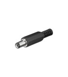 Mufa DC 2.1x5.5mm tata pin 9mm cu protector cablu Goobay