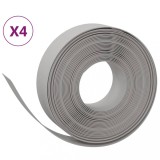Cumpara ieftin Borduri de gradina, 4 buc, gri, 10 m 15 cm, polietilena