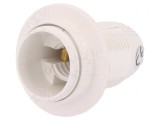Dulie bec E14 cu flanșă, albă, &Oslash; 28mm, L 57mm