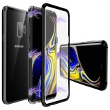 Husa Magnetic Glass 360&deg; (sticla fata + spate) pentru Samsung Galaxy S9 Plus, Negru