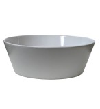 Vas termorezistent oval, 29,5x11cm, Alb