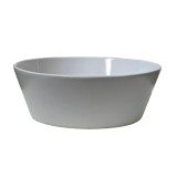 Vas termorezistent oval, 29,5x11cm, Alb