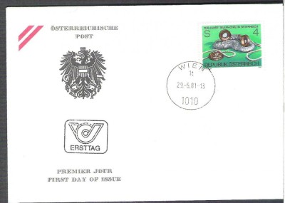 Austria &amp;Ouml;sterreich 1981 100 Jahre Telephonie FDC K.154 foto