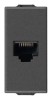 Priza internet RJ45 FTP CAT6 1M Vimar Neve carbon matt 09339.14.CM