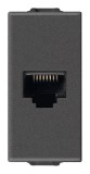 Priza internet RJ45 FTP CAT6 1M Vimar Neve carbon matt 09339.14.CM
