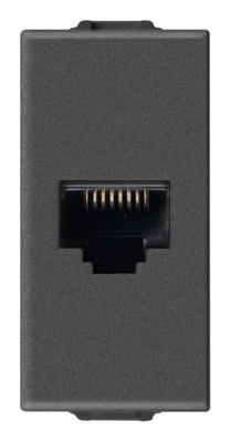 Priza internet RJ45 FTP CAT6 1M Vimar Neve carbon matt 09339.14.CM foto