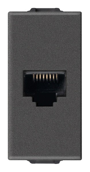 Priza internet RJ45 FTP CAT6 1M Vimar Neve carbon matt 09339.14.CM