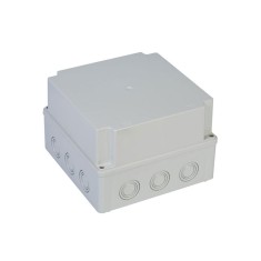 Doza patrata de ramificatie din plastic adanca ABS 210x210x140mm IP67 IK06
