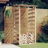 Pergola Gradina Lemn Pin Trat Maro 100x90x200 cm vidaXL Acoperis Arcus Decorative Exterior