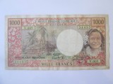 Rară! Polinezia Franceză-Papeete/Tahiti 1000 Francs 1985,bancnota din imagini la cel maic pret