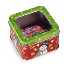 Cutie Craciun metal multicolor cm 7,5 x 7,5 x 5 H