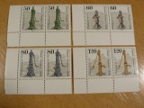 Germania Berlin Vest Pompe Istorice de Apă Perechi MNH Lot 8 Mărci -A771