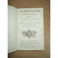 ALMANACH ROYAL , 1787