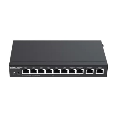 Router 8 x RJ45 1G PoE, 2 x RJ45 1G, Buget PoE 110W, Multi-WAN, Cloud Management - Ruijie RG-EG310GH-P-E foto