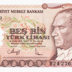 TURCIA 5.000 lire 1990 UNC