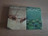 Carti de arta/pictura: Monet si Michelangelo (engleza, ilustrate)