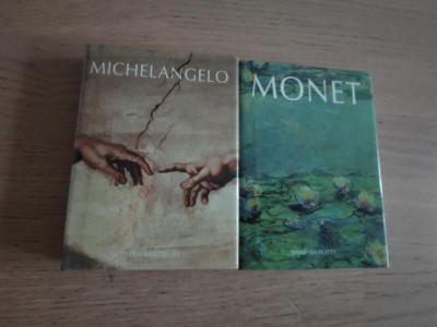 Carti de arta/pictura: Monet si Michelangelo (engleza, ilustrate) foto