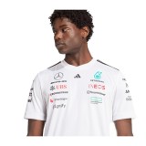 Mercedes AMG Petronas tricou de bărbați white official Teamline Replica F1 Team 2025 - XXL