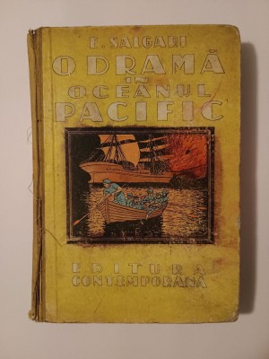 E. Salgari - O dramă &amp;icirc;n Oceanul Pacific (ilustrații: A. Murnu) foto