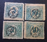 Transilvania / Ocupația Rom&acirc;nă &icirc;n Ungaria (Cluj) 1919 - 4 Mărci Taxă Supratipar Circular "ROM&Acirc;NIA - ZONA DE OCUPAȚIE 1919 " Garant BODOR - Cod: -TG1