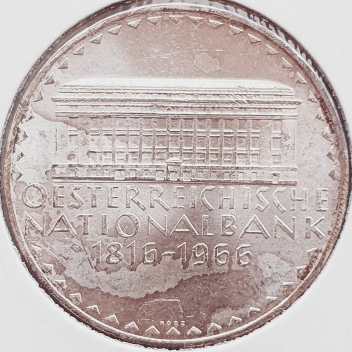 413 Austria 50 Schilling 1966 Winter Olympics Innsbruck km 2900 argint