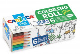 Carioca Coloring Roll Mini, 10 X 85 Cm/rola, Hartie Autoadeziva - Jungle