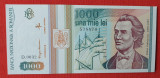 1000 Lei 1993 - Eminescu - Una mie lei - bancnota in stare foarte buna
