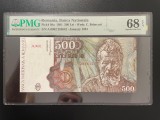 Romania 500 lei 1991 ianuarie pick 98a grad 68 pmg