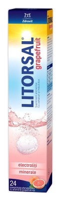 LITORSAL ELECTROLITI GRAPEFRUIT 24CPR EFERVESCENTE foto