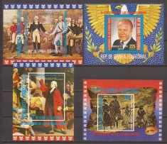 GUINEA ECUATORIALA REVOLUTIA U.S.A. ( 2 colite dt.+ 2 colite ndt.) MNH foto