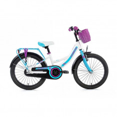 Bicicleta pentru copii Leader Fox Busby Girl 2018 , Cadru aluminiu , Cadru 9 Inch , Alb foto