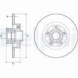 Set discuri frana spate DELPHI, Fiat Talento (296 ), 2016-, Opel Vivaro B (X82), 06.2014-, Renault Trafic III, 05.2014-, spate; puntea spate