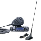 Kit statie radio CB PNI Escort HP 7120 ASQ, RF Gain, 4W, 12V si antena CB PNI Extra 48 cu magnet inclus, 45cm, SWR 1.0 AM/FM com