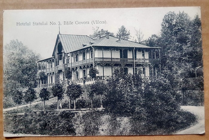 F614-I-Baile Govora cu Hotelul Statului Timbru Ferdinand cu stampila speciala.
