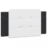 Perna pentru tablie pat, Zadar, alb si negru, 100cm, piele artificiala, DKD Home Decor