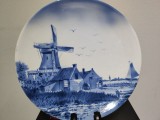 Farfurie decorativa veche, ceramica glazurata, cca 1930
