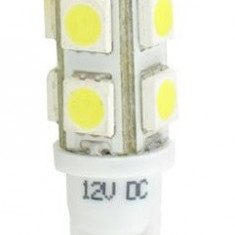 Set 2 Buc Bec Led M-Tech W5W 12V W2,1X9,5D Alb LB058W