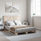 Cumpara ieftin Cadru de pat cu tăblie, 160x200 cm, lemn masiv de pin