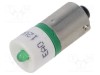 Lampă LED verde BA9S 12V EAO OptoHiT