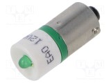 Lampă LED verde BA9S 12V EAO OptoHiT
