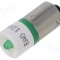 Lampă LED verde BA9S 12V EAO OptoHiT