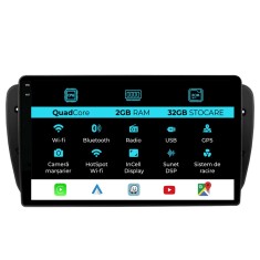 Navigatie Dedicata Seat Ibiza (2008-2016), 9Inch 2Gb Ram, 32Gb Stocare, Carplay