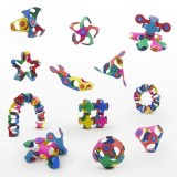 Joc magnetic de construit Clixo Tiny &amp; Mighty, 9 piese flexibile