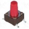 Microintrerupator, 6.2x6.2mm, OFF-(ON), SPST-NO, DIPTRONICS - DTSM-65R-V-B