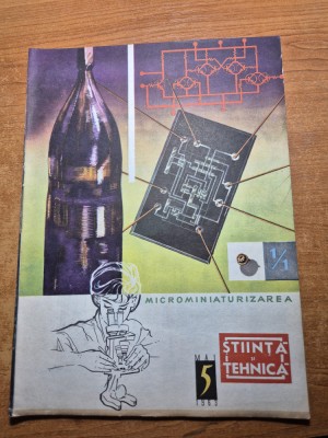 stiinta si tehnica mai 1963-fizicienii din iasi,istoria scrisului foto