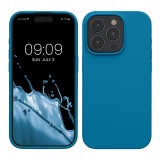 Husa Kwmobile pentru Apple iPhone 15 Pro, Albastru, Silicon, KWM000020CC020C, Carcasa