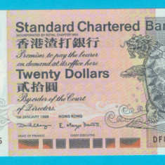 Hong Kong 20 Dollars 1998 'Standard Chartered Bank' UNC serie: DF887685