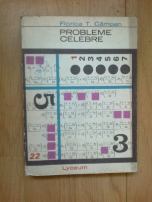 n1 PROBLEME CELEBRE - FLORICA T. CAMPAN foto