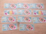 Bacnotă Rom&acirc;nească de 2.000 lei- Eclipsa de Soare 1999