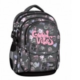 Ghiozdan scolar Majewski ST Right, BP01, Good Vibes, 4 compartimente, 43 x 32 x 21 cm